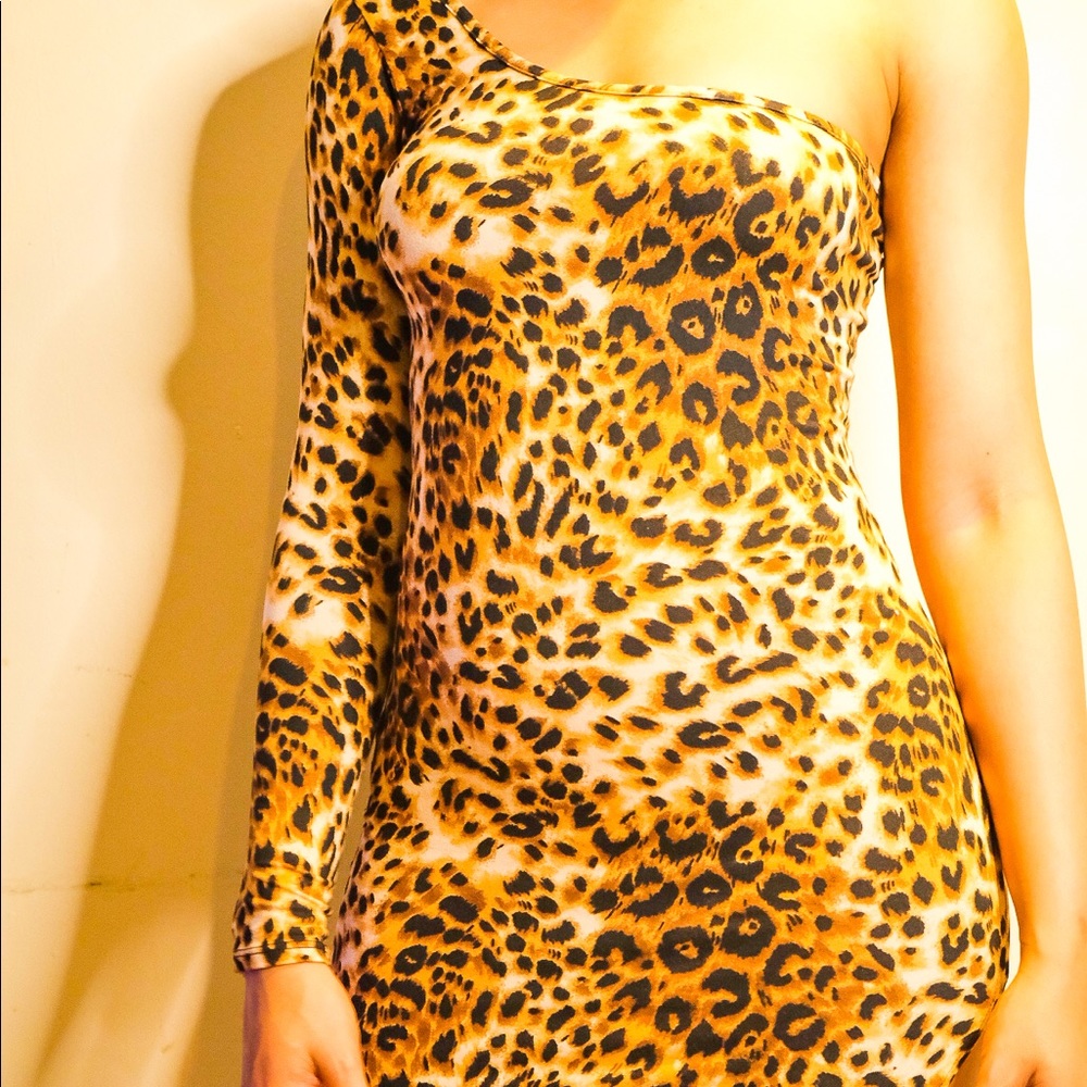 Animal print mini dress🐯